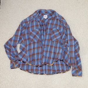 BDG Urban Outfitters Blue Flannel Shirt